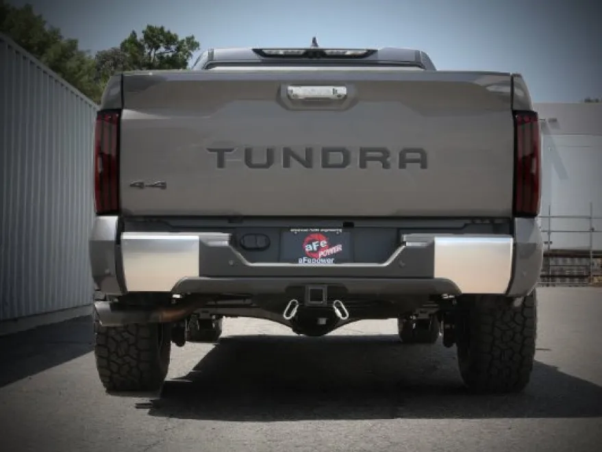 Toyota Tundra 2022-2024 V6-3.4L (tt) Vulcan Series 2.5in to 3in 304 SS Cat-Back Sportavgassystem - Svarta Utblås aFe Power