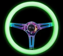 Träratt 350mm 3-ekrad Neo-Chrome Centrum Glow in The Dark Ratt NRG