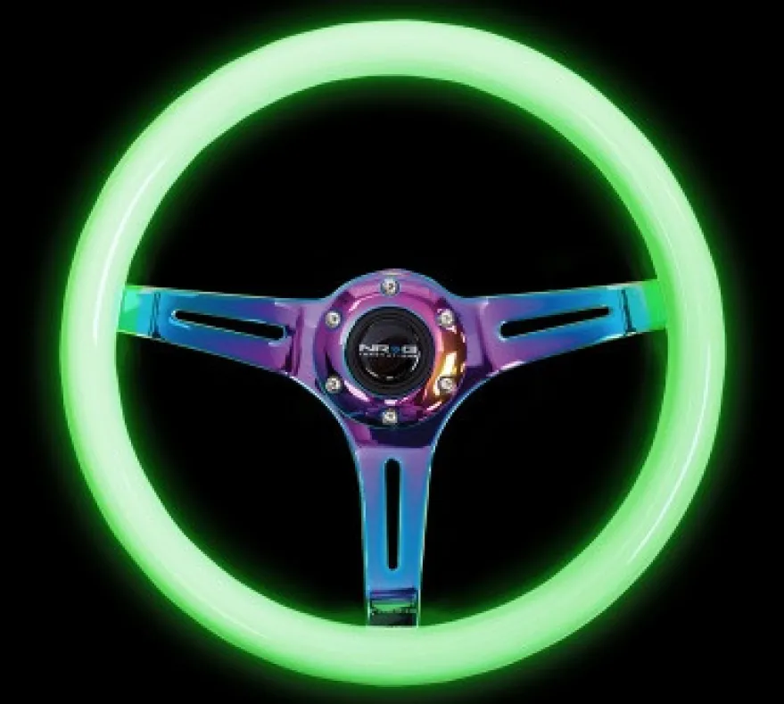 Träratt 350mm 3-ekrad Neo-Chrome Centrum Glow in The Dark Ratt NRG