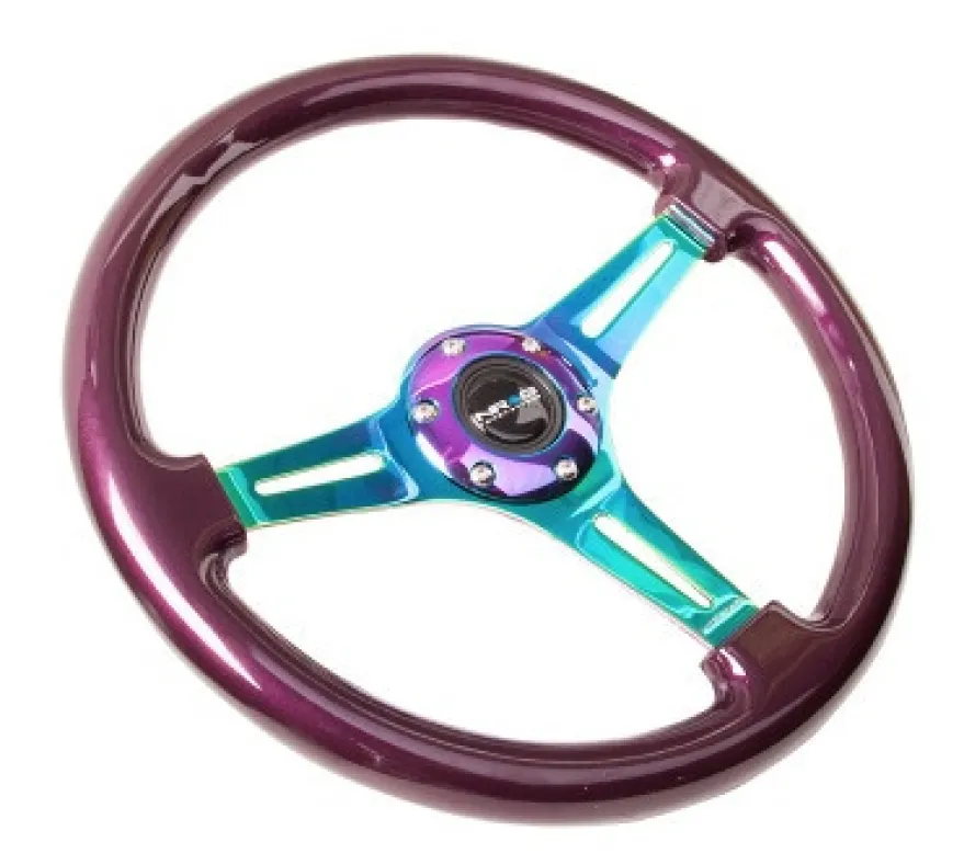 Träratt 350mm 3-ekrad Neo-Chrome Centrum Lila Ratt NRG