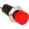 Tryckswitch Stor Röd / Chrome QSP Products