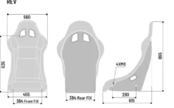 Tävlingsstol REV QRT Svart FIA 8855-1999 Sparco
