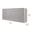 Universal Luft-Till-Luft Race-Intercooler Cellpaket 22.00'' x 9.25'' x 3.25'' Mishimoto