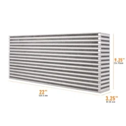 Universal Luft-Till-Luft Race-Intercooler Cellpaket 22.00'' x 9.25'' x 3.25'' Mishimoto