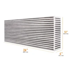 Universal Luft-Till-Luft Race-Intercooler Cellpaket 26.00'' x 12.00'' x 4.00'' Mishimoto
