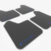Universal UR Svarta Stänkskydd Blå Logo (4-Pack) Rally Armor