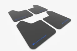 Universal UR Svarta Stänkskydd Blå Logo (4-Pack) Rally Armor