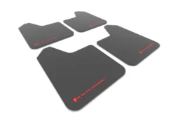 Universal UR Svarta Stänkskydd Röd Logo (4-Pack) Rally Armor