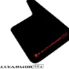 Universella Stänklappar UR Plus Svarta Med Svartmetallic Logotyp Par Rally Armor