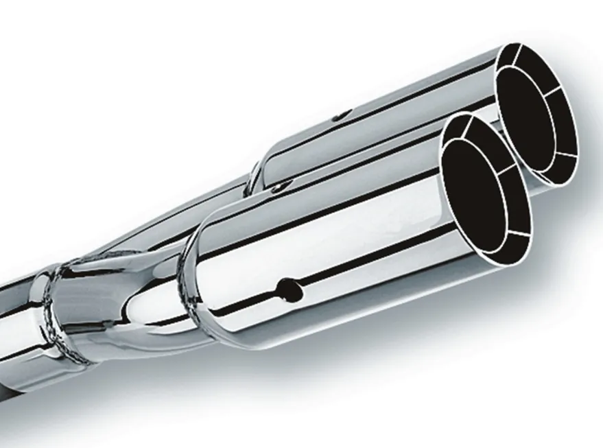 Utblås 2.5'' Inlopp / 3'' Utlopp Dubbla Runda Intercooled With Y-Pipe Borla