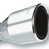 Utblås 2.5'' Inlopp / 4.5'' Utlopp Singel Runda Rolled Angle-Cut Phantom Borla