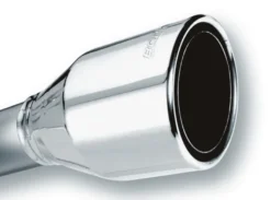 Utblås 2.5'' Inlopp / 4.5'' Utlopp Singel Runda Rolled Angle-Cut Phantom Borla