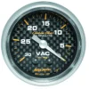 Vakuummätare 52mm 30INHG (Mekanisk) CARBON FIBER