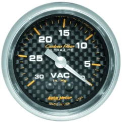 Vakuummätare 52mm 30INHG (Mekanisk) CARBON FIBER