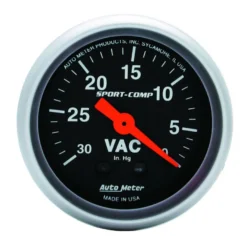 Vakuummätare 52mm 30 IN HG (Mekanisk) SPORT-COMP