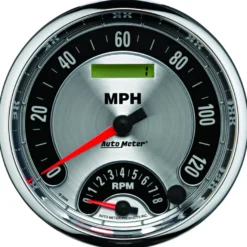 Varv-/hastighetsmätare 127mm 160MPH & 8K RPM (Elektrisk). PROGRAM. AMER. MUSCLE