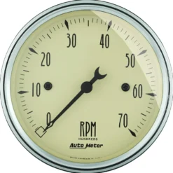 Varvräknare 3 1/8'' 7K RPM IN-DASH ANTIQUE BEIGE