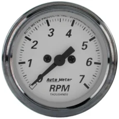 Varvräknare 52mm 7K RPM IN-DASH AMERICAN PLATINUM
