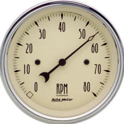 Varvräknare 87mm 8K RPM IN-DASH ANTIQUE BEIGE