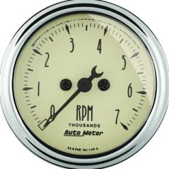 Varvräknare 52mm 7K RPM IN-DASH ANTIQUE BEIGE
