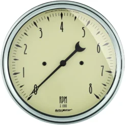 Varvräknare 127mm 8K RPM IN-DASH ANTIQUE BEIGE