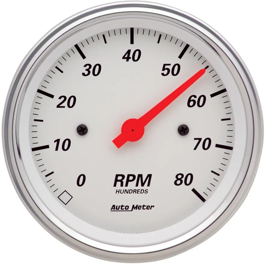 Varvräknare 87mm 8K RPM IN-DASH ARCTIC Vit