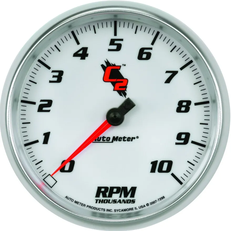 Varvräknare 127mm 10K RPM IN-DASH C2