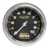 Varvräknare 87mm 10K RPM IN-DASH CARBON FIBER