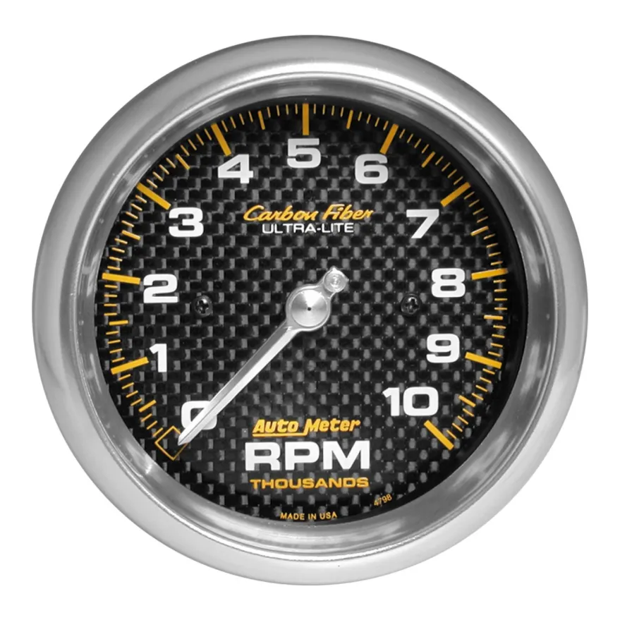 Varvräknare 87mm 10K RPM IN-DASH CARBON FIBER