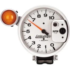 Varvräknare 127mm 10K RPM Pedestal Med Extern Shift Light Silver Auto Gage