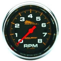 Varvräknare 66.7mm 8000 RPM 2 & 4 Cylindrar Svart PRO-CYCLE