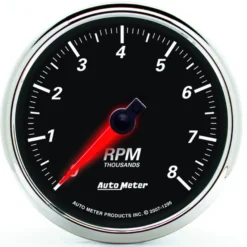Varvräknare 87mm 8000 RPM IN-DASH DESIGNER BLACK II