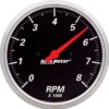 Varvräknare 127mm 8000 RPM IN-DASH DESIGNER BLACK
