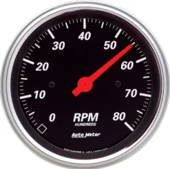 Varvräknare 87mm 8000 RPM IN-DASH DESIGNER BLACK