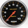 Varvräknare 127mm 10 000 RPM In-Dash PRO-COMP
