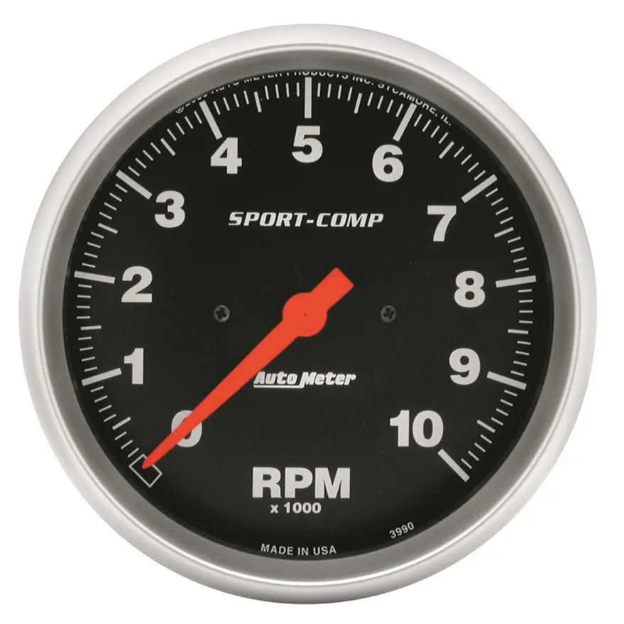 Varvräknare 127mm 10 000 RPM In-Dash SPORT-COMP