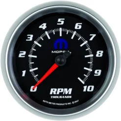 Varvräknare 87mm 10 000 RPM In-Dash Svart MOPAR