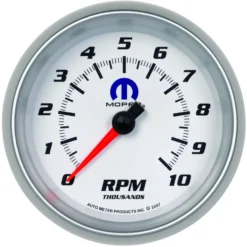 Varvräknare 87mm 10 000 RPM In-Dash Vit MOPAR