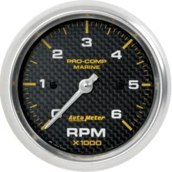 Varvräknare 87mm 6000 RPM MARINE CARBON FIBER