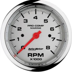 Varvräknare 87mm 8000 RPM MARINE Krom