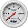 Varvräknare 87mm 6000 RPM MARINE Vit