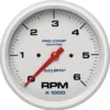 Varvräknare 127mm 6000 RPM MARINE Vit