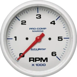 Varvräknare 127mm 6000 RPM MARINE Vit