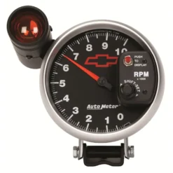 Varvräknare 127mm 10 000 RPM Stående Med Shiftlight GM CHEVY Svart