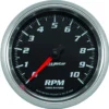 Varvräknare 87mm 10 000 RPM Svart PRO-CYCLE