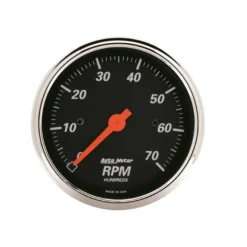 Varvräknare 3 1/8'' 7000 RPM IN-DASH DESIGNER BLACK
