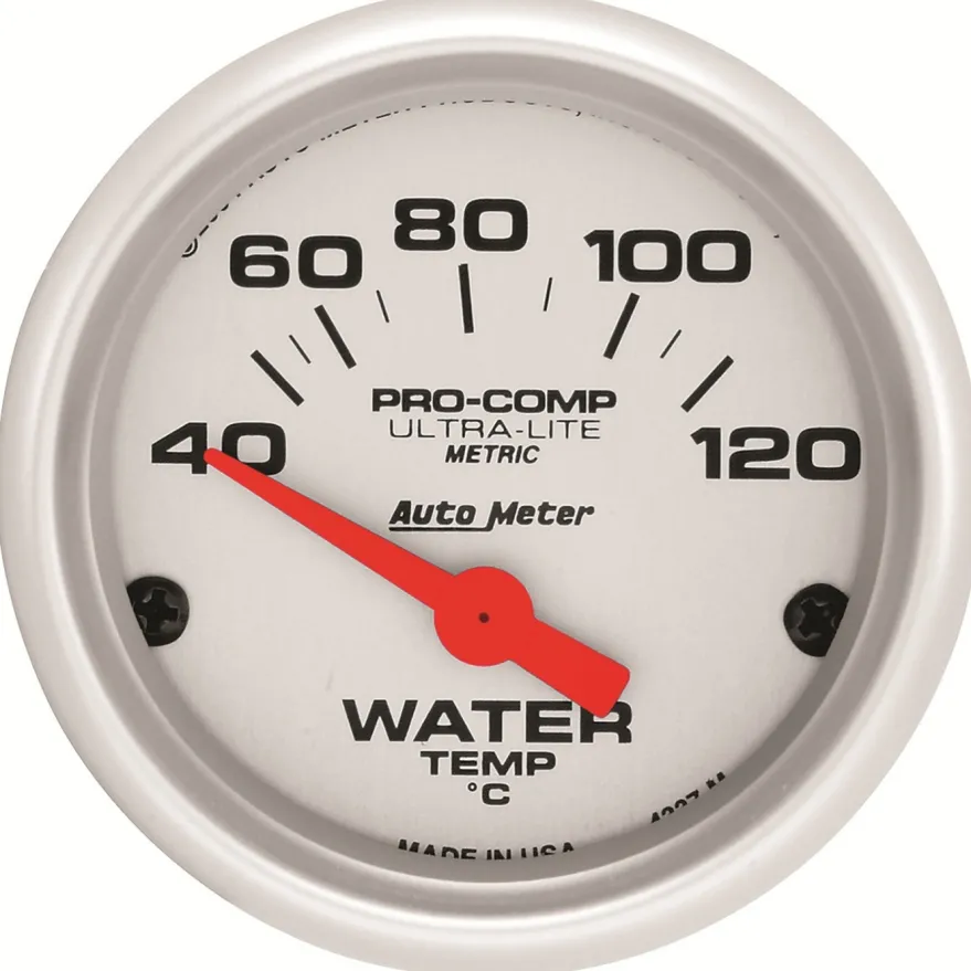 Vattentempmätare 52mm 40-120ºC (Elektrisk) Ultra-Lite