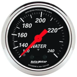 Vattentempmätare 52mm 120-240ºF DESIGNER BLACK