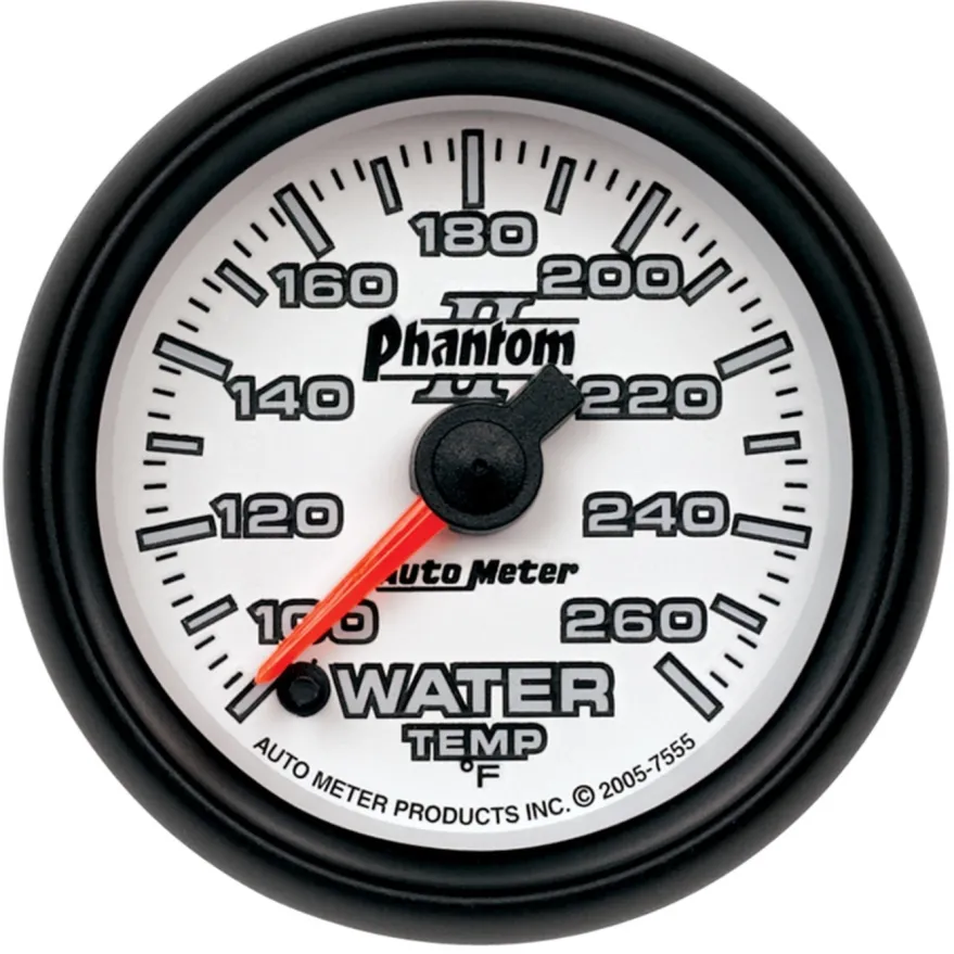 Vattentempmätare 52mm 100-260ºF (Digital Stepper-motor) PHANTOM II