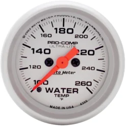 Vattentempmätare 52mm 100-260ºF (Digital Stepper-motor) Ultra-Lite